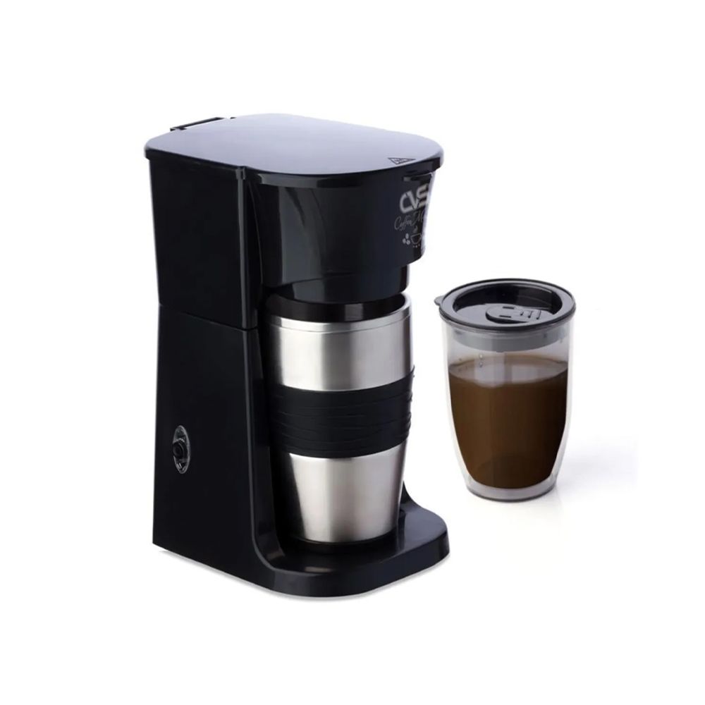 CVS COFFEE MASTER ÇELİK TERMOS+MUG FİLTRE (420ML)(750W),CVS COFFEE