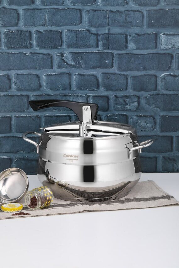 COOKER LARA DÜDÜKLÜ ÇELİK TENCERE 6 LT