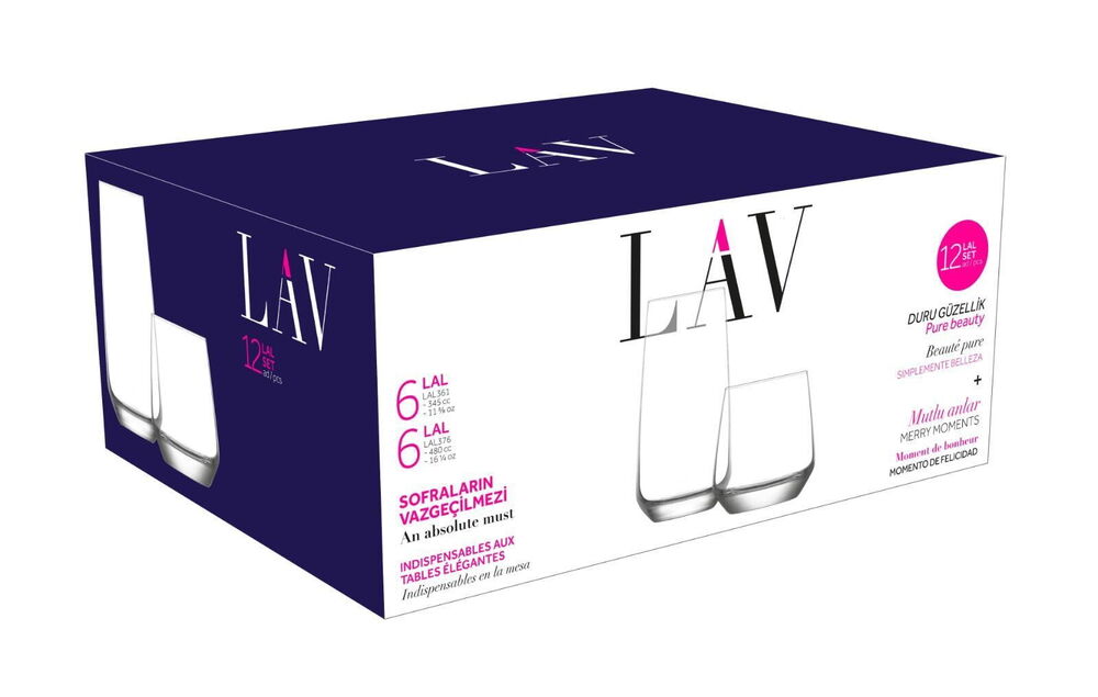 LAV LAL 12'Lİ SU SETİ