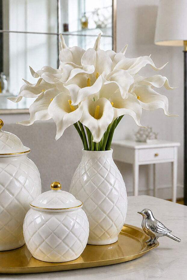 PRETTY HOME YAPAY ÇİÇEK ZAMBAK 6'LI DESTE