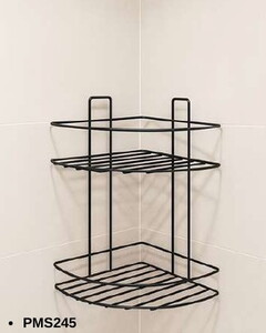 PARMEVA 2 KATLI BANYO KÖŞELİĞİ SİYAH