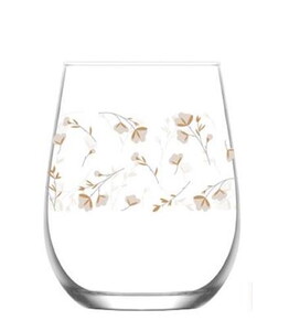 LAV LIFE BEYAZ ÇİÇEKLİ 3'LÜ MEŞRUBAT BARDAĞI 360cc