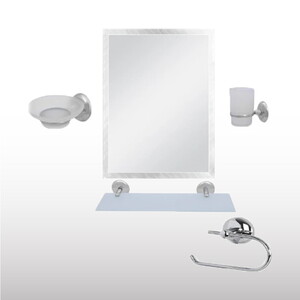  BİLLUR AYNA SETİ KARMA MODEL 5 PARÇA (PR)