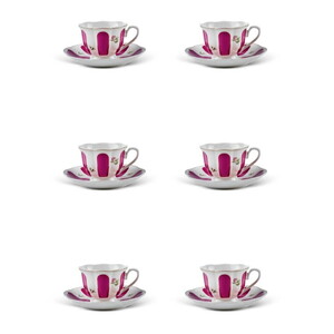  PEROTTİ BEYOĞLU 6 KİŞİLİK PORSELEN KAHVE FİNCAN TAKIMI