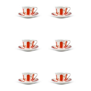  PEROTTİ BEYOĞLU 6 KİŞİLİK PORSELEN KAHVE FİNCAN TAKIMI