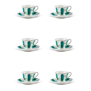 PEROTTİ BEYOĞLU 6 KİŞİLİK PORSELEN KAHVE FİNCAN TAKIMI