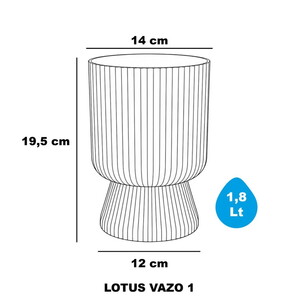  SERİNOVA LOTUS AYAKLI SAKSI 1.8 LT NO:1