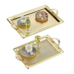 COOKER DİKDÖRTGEN 2\'Lİ METAL TEPSİ SETİ
