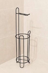 PARMEVA YEDEKLİ WC CNC MODEL KAĞITLIK SİYAH