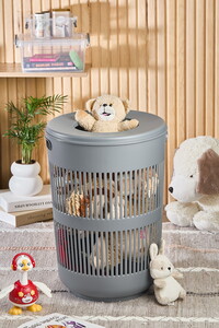 TUFFEX SOLARO YUVARLAK KİRLİ ÇAMAŞIR SEPETİ