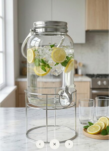 TUTKU YUVARLAK KULPLU CAM SEBİL 5.5 LT