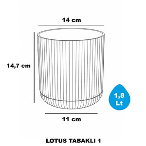  SERİNOVA LOTUS SAKSI 5 LT NO:2