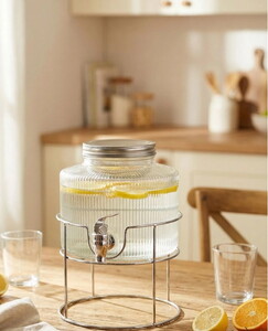 TUTKU YUVARLAK ROLYEFLİ CAM SEBİL 2.5 LT