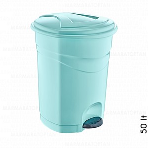  AKAY RENKLİ PEDALLI ÇÖP KOVASI 50 LT