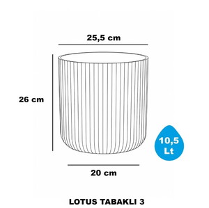  SERİNOVA LOTUS SAKSI 10.5 LT NO:3