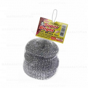 SUPER BRIGHT BULAŞIK TELİ 4\'LÜ FİLE DÜZ