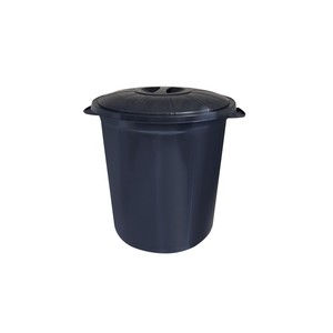  NOSSA ÇÖP KOVASI ORTA BOY KAPAKLI SİYAH 35 LT