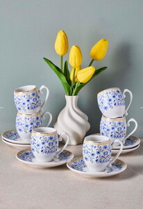 PEROTTİ 6'LI MAVİŞEHİR KAHVE FİNCAN TAKIMI