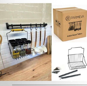 PARMEVA ASKISI RETRO SEPET SATIKIMI SİYAH