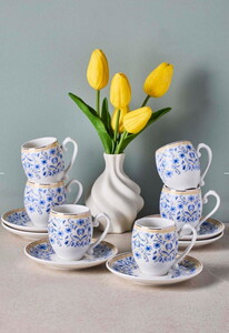 PEROTTİ 6'LI MAVİŞEHİR KAHVE FİNCAN TAKIMI