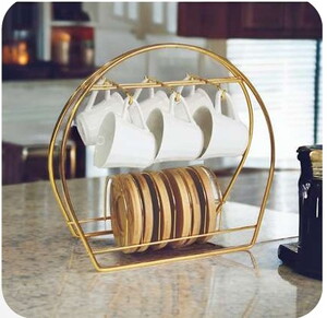 PARMEVA OVAL FİNCAN TAKIMI STANDI SİYAH