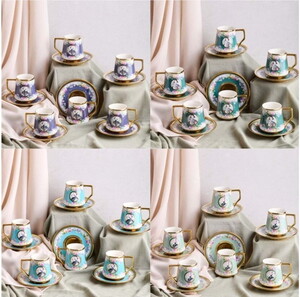 PEROTTİ 6'LI BRİTİSH KAHVE FİNCAN TAKIMI