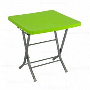  SAĞLAM MANDELLA METAL KATLANIR YEŞİL MASA 80cmx80cm