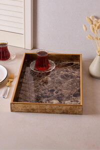 PEROTTİ TURİN BLACK MARBLE TEPSİ 28x40cm