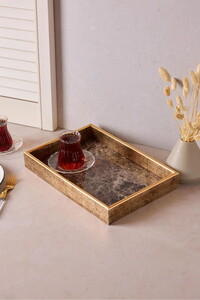 PEROTTİ TURİN BLACK MARBLE TEPSİ 22x33cm