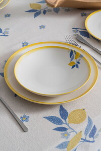 RUBİ PORSELEN LEMON 6'LI YEMEK TABAĞI