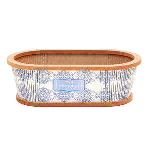  ARBOR EV AHŞAP BASKILI OVAL EKMEK SEPETİ
