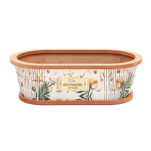  ARBOR EV AHŞAP BASKILI OVAL EKMEK SEPETİ