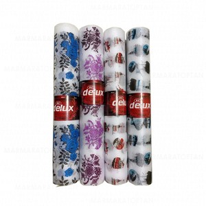 DELÜX DESENLİ ÇOK AMAÇLI RAF ÖRTÜSÜ 45cm x 1,7mt