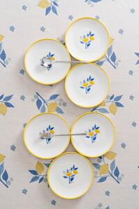  RUBİ PORSELEN LEMON 6'LI PASTA TABAĞI
