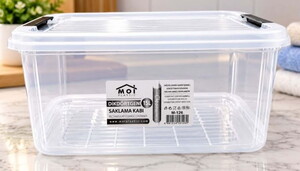MOİ PLASTİC CLEAR SERİES DİKDÖRTGEN SAKLAMA KABI 15 LT