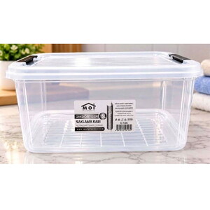 MOİ PLASTİC CLEAR SERİES DİKDÖRTGEN SAKLAMA KABI 15 LT