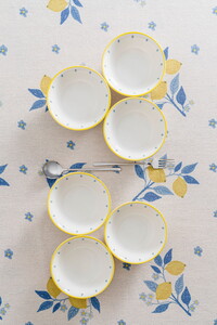  RUBİ PORSELEN LEMON 6'LI ÇORBA TABAĞI