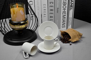 FARİKA ELİF 6 KİŞİLİK YALIN KAHVE TAKIMI