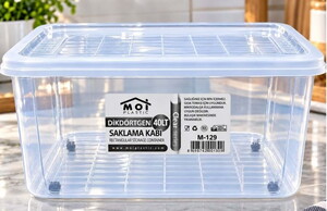 MOİ PLASTİC CLEAR SERİES DİKDÖRTGEN SAKLAMA KABI 40 LT