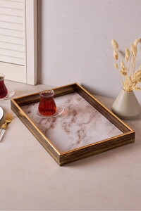 PEROTTİ TURİN WHİTE MARBLE TEPSİ 28x40cm