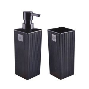 KRD HOME LİZA KARE 2\'Lİ BANYO SETİ MAT