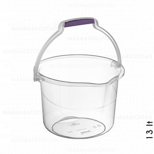 BURSEV ŞEFFAF TEMİZLİK KOVASI NO:2 13 LT