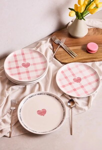  PEROTTİ HEARTS 6'LI PASTA TABAĞI 21cm