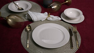 FARİKA ELİF 24 PARÇA 6 KİŞİLİK YALIN YEMEK TAKIMI