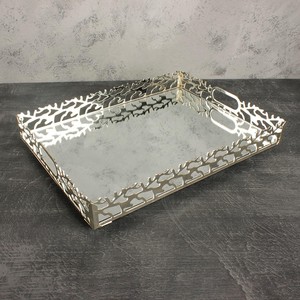 LEİLA LAZER ÇINAR DİKDÖRTGEN BÜYÜK TEPSİ 30X40X6