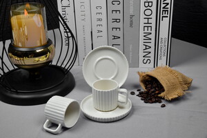 FARİKA SATÜRN 6 KİŞİLİK YALIN KAHVE TAKIMI