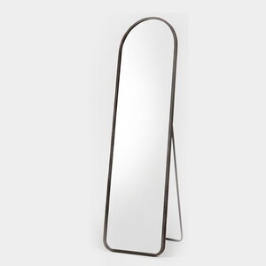 PRETTY HOME SİYAH OVAL KÜÇÜK BOY AYNASI 36x146
