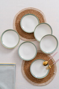 RUBİ PORSELEN DUBAİ 6'LI YEMEK TABAĞI