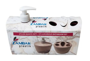 ZAMBAK 2'Lİ BANYO SETİ