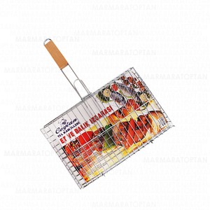  CEYLAN AHŞAP SAPLI MANGAL IZGARA TELİ 25x37cm